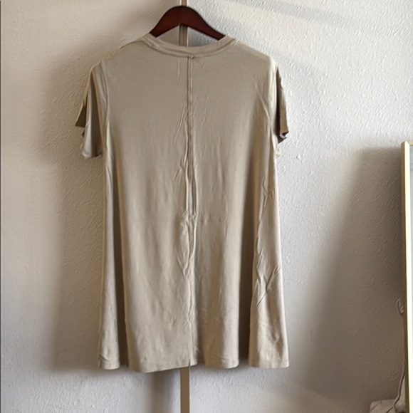 Lululemon All Yours Tee Dress - Size 4, Trench (Beige) Color, Pima Cotton Blend - Picture 4 of 6